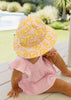 Lemonade Stripe Wide Brim Sunhat - Acorn Kids Accessories