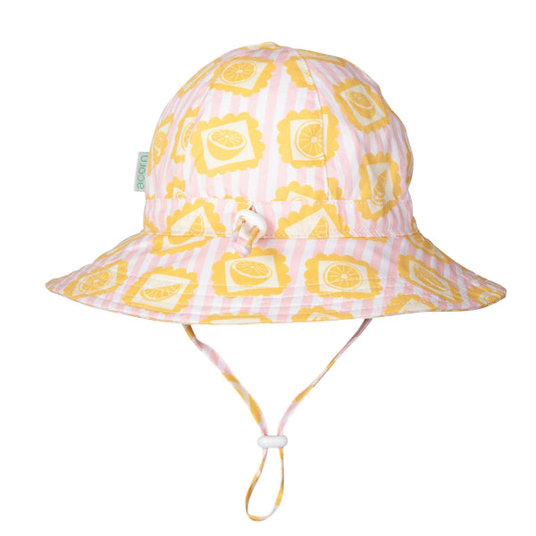 Lemonade Stripe Wide Brim Sunhat - Acorn Kids Accessories