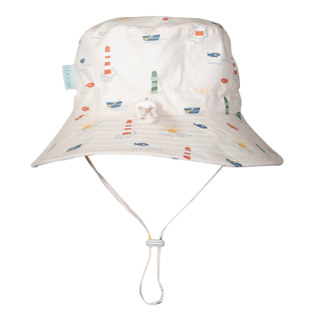 Lighthouse Wide Brim Bucket Hat - Acorn Kids Accessories