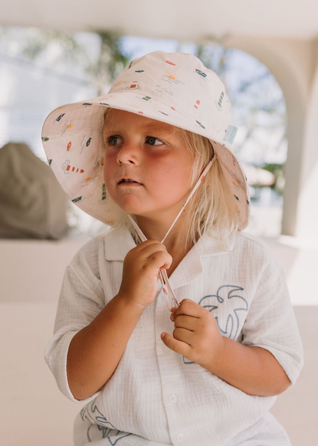 Lighthouse Wide Brim Bucket Hat - Acorn Kids Accessories