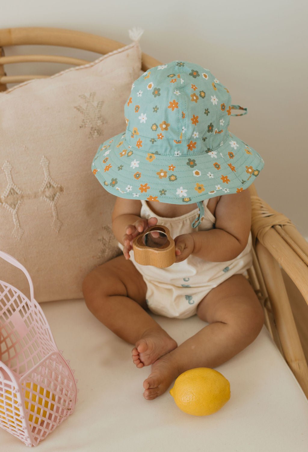Little Flora Wide Brim Infant Hat - Acorn Kids Accessories