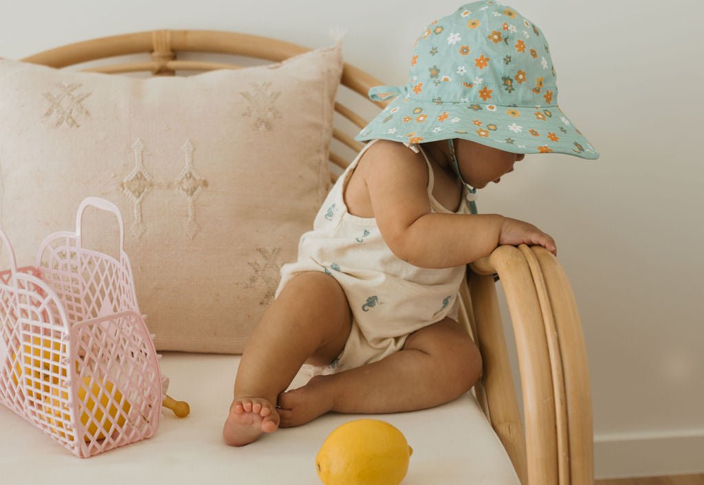 Little Flora Wide Brim Infant Hat - Acorn Kids Accessories