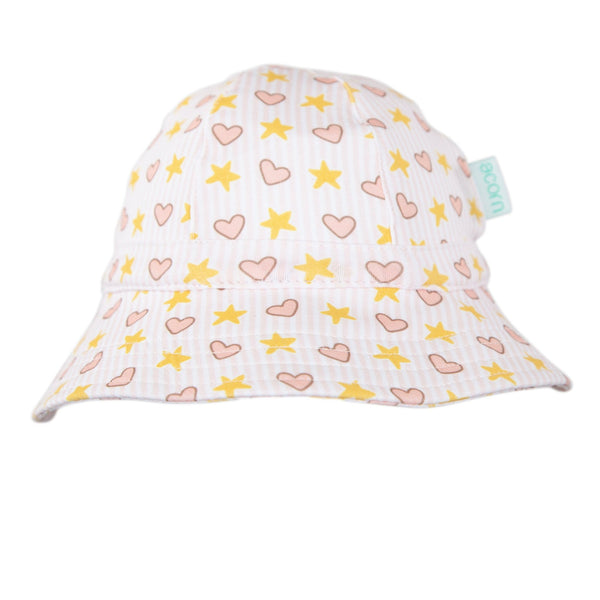 Love and Stars Stretch Cotton Bucket Hat - Acorn Kids Accessories