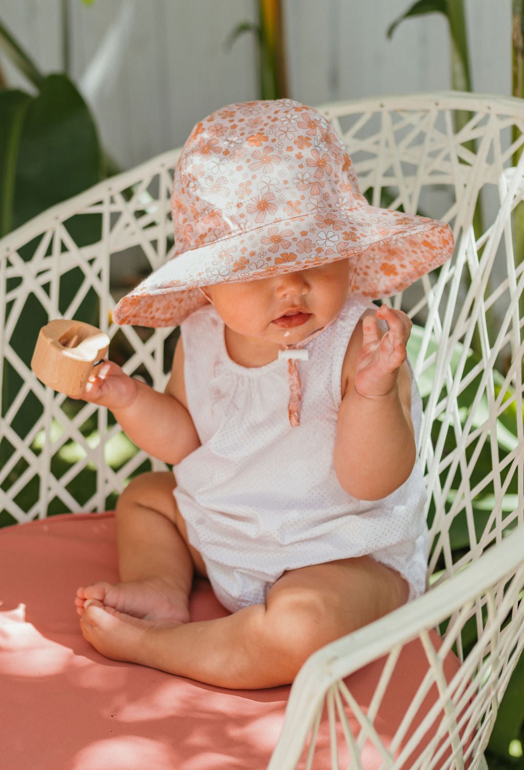 Lulu Wide Brim Infant Hat - Acorn Kids Accessories