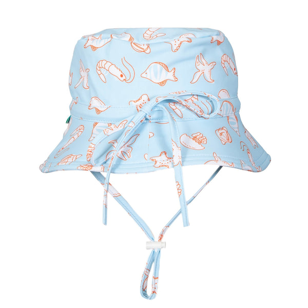 Marine Friends Wide Brim Swim Bucket Hat - Acorn Kids Accessories
