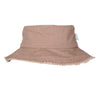 Mocha Frayed Bucket Hat - Adult - Acorn Kids Accessories
