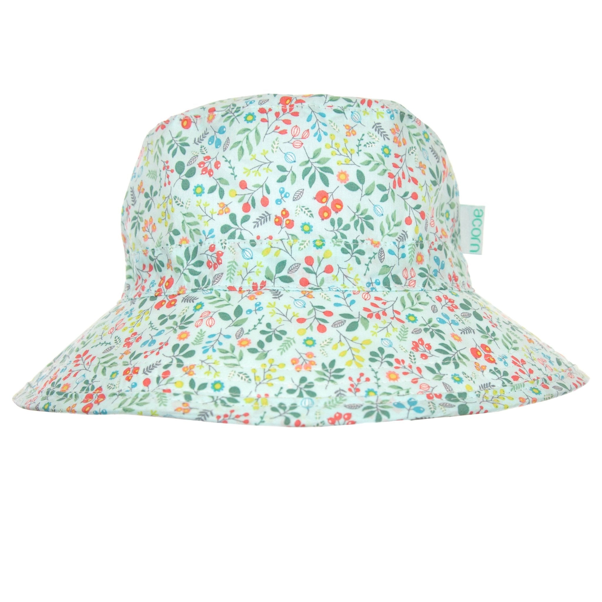 Baiia Linen Bucket Hat - Monet Wide Brim Sun Blue Green White Australia Bucket Hat in Monet Blue x PALM Swimwear – Casa Del Sol main image 3