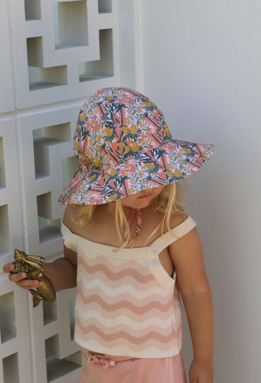 Native Blooms Wide Brim Sunhat - Acorn Kids Accessories