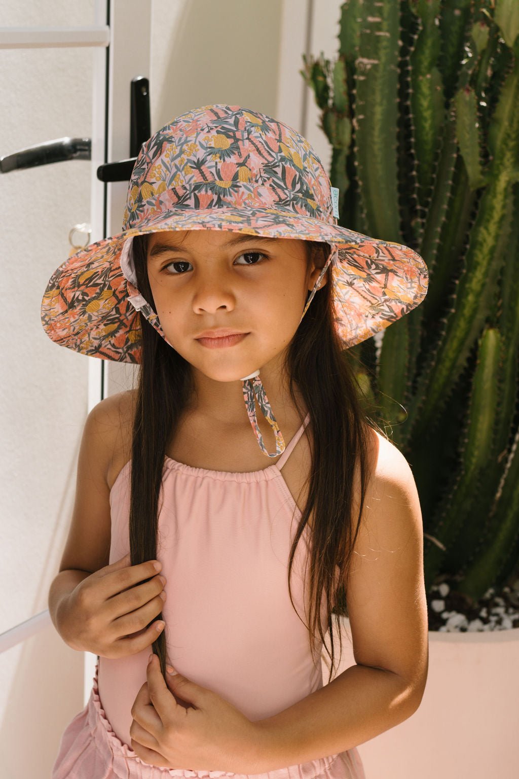 Native Blooms Wide Brim Sunhat - Acorn Kids Accessories