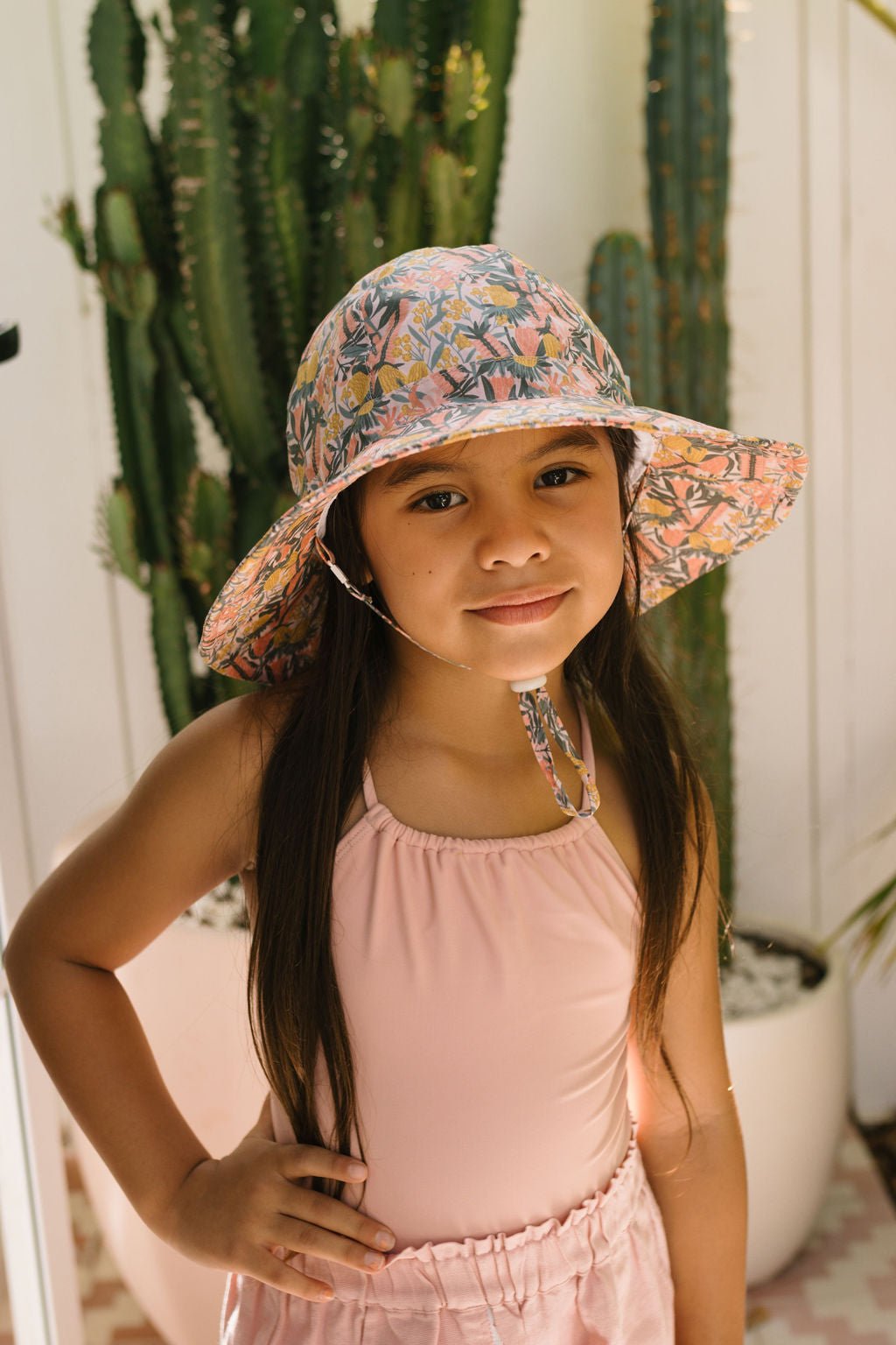 Native Blooms Wide Brim Sunhat - Acorn Kids Accessories