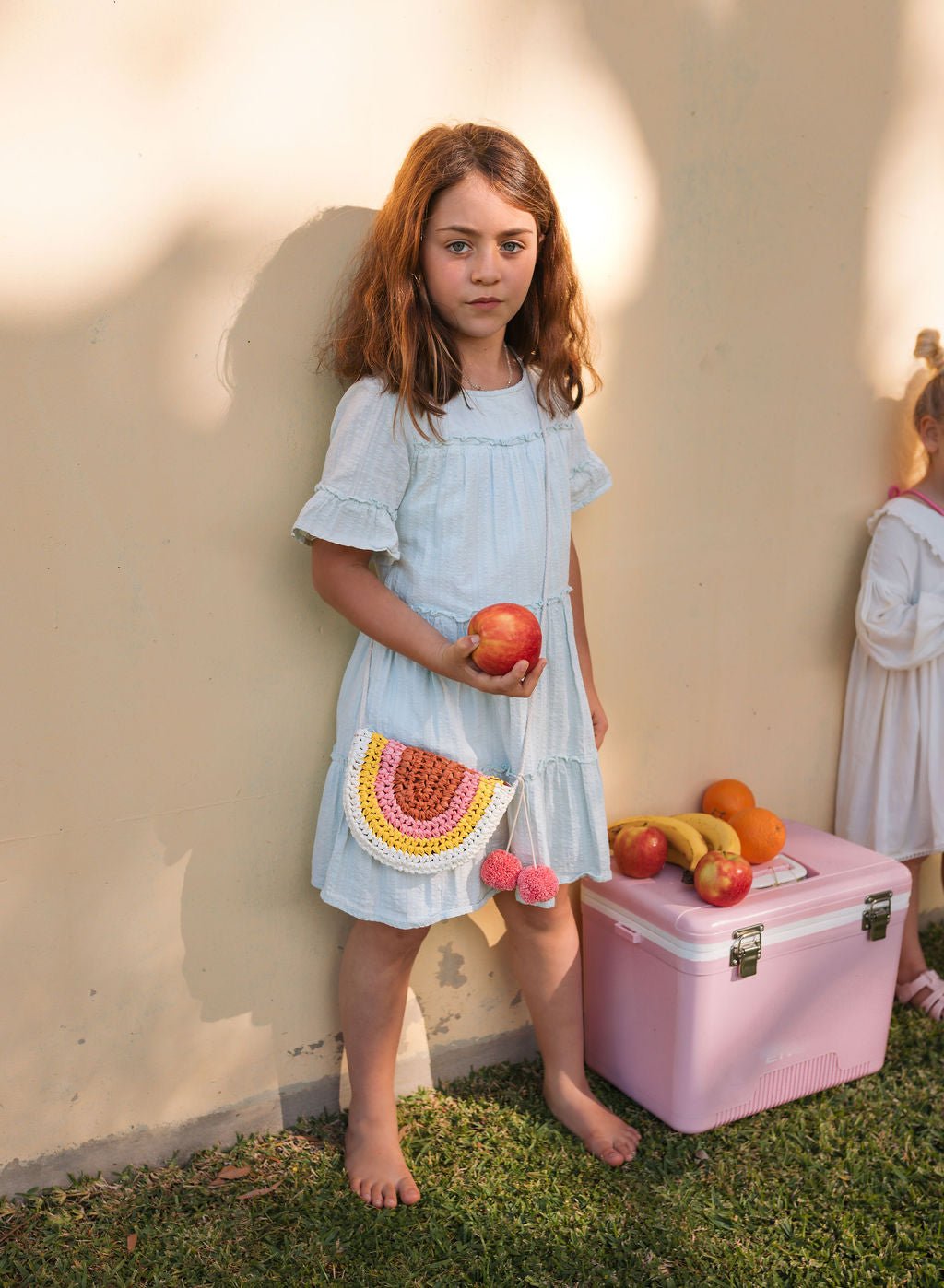 Natural Rainbow Straw Bag - Acorn Kids Accessories