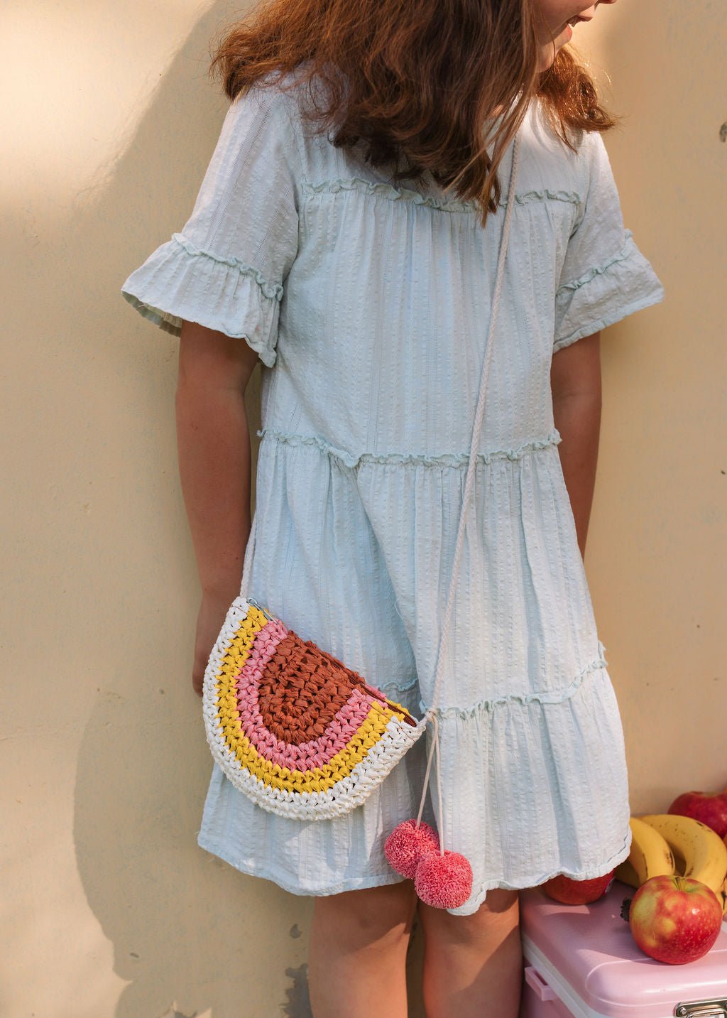 Natural Rainbow Straw Bag - Acorn Kids Accessories