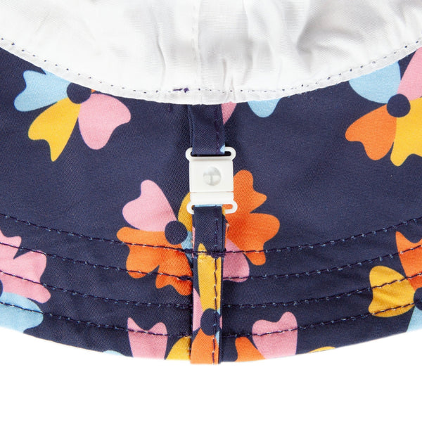Navy Bloom Wide Brim Sunhat - Acorn Kids Accessories