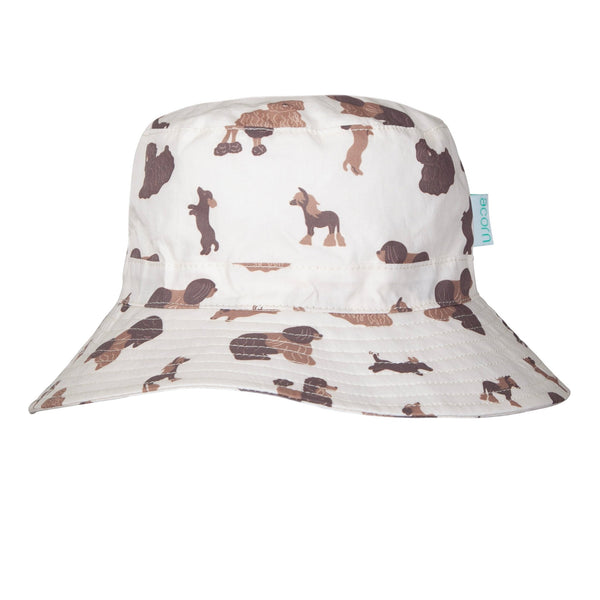 Pampered Pooches Wide Brim Bucket Hat - Acorn Kids Accessories