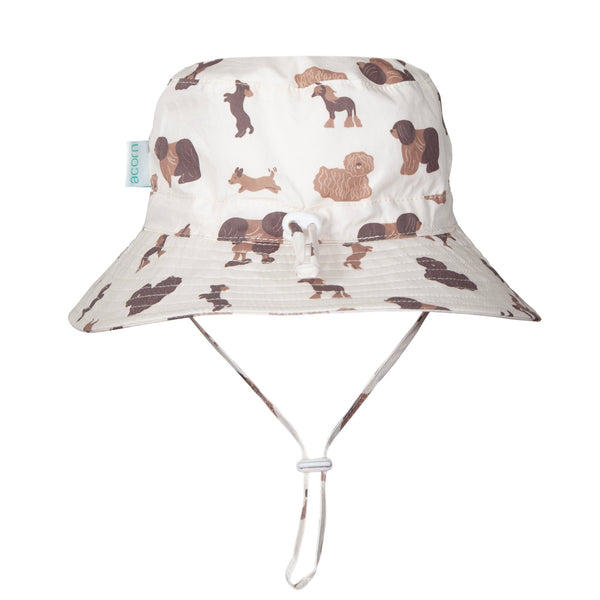 Pampered Pooches Wide Brim Bucket Hat - Acorn Kids Accessories