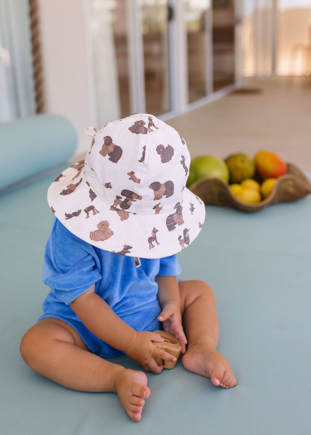 Pampered Pooches Wide Brim Infant Hat - Acorn Kids Accessories