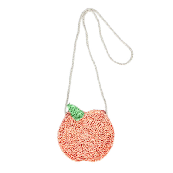 Peach Straw Bag - Acorn Kids Accessories