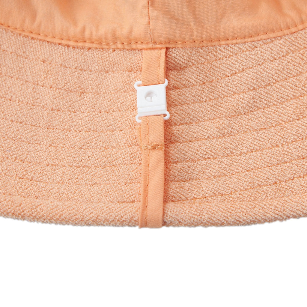Peach Terry Towelling Bucket Hat - Acorn Kids Accessories