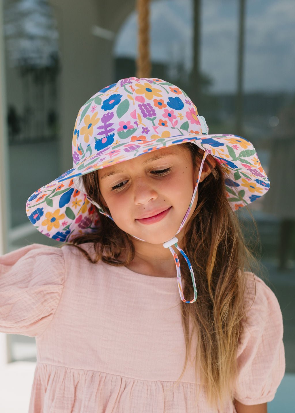 Petal Pop Wide Brim Sunhat - Acorn Kids Accessories