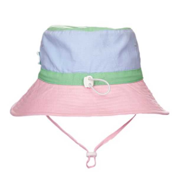 Pink Colour Block Wide Brim Bucket Hat - Acorn Kids Accessories