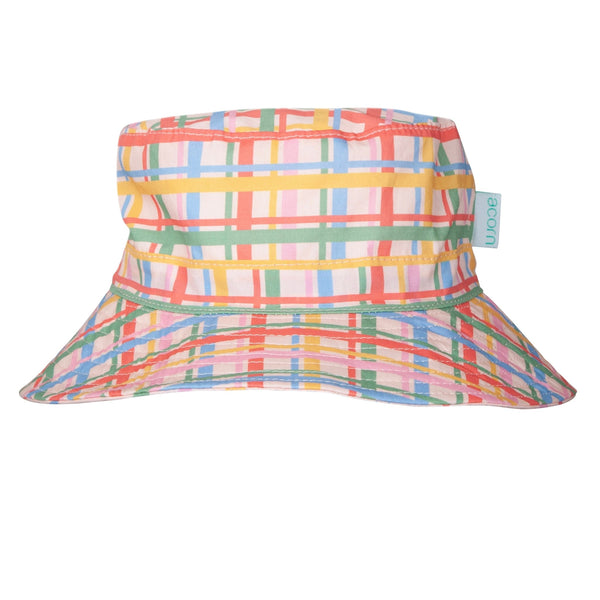 Pink Picnic Wide Brim Bucket Hat - Acorn Kids Accessories