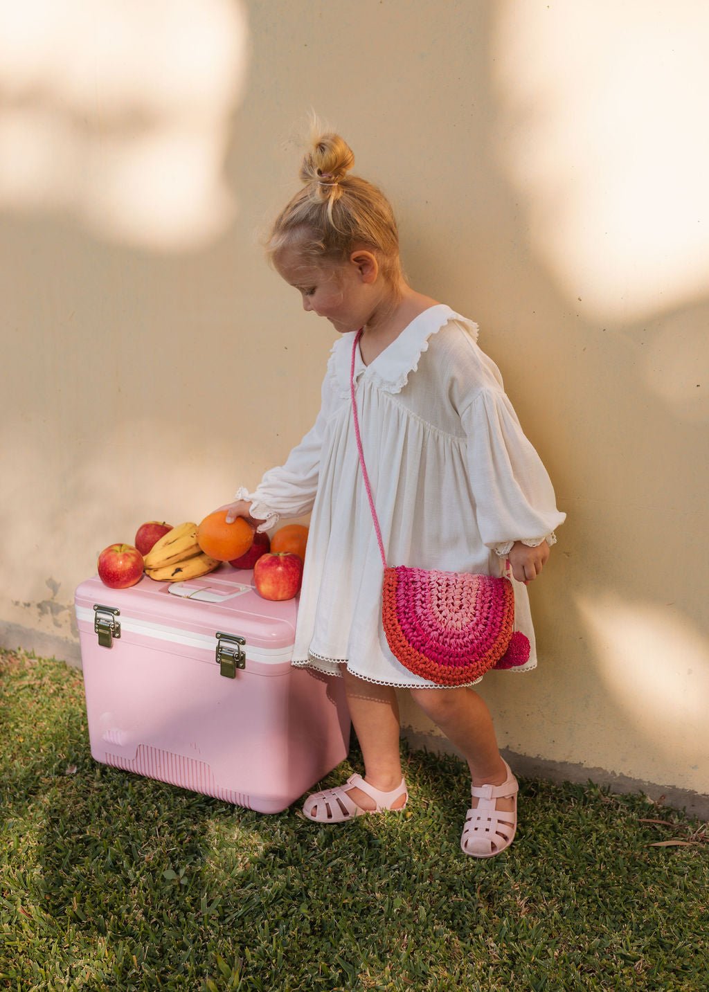 Pink Rainbow Straw Bag - Acorn Kids Accessories
