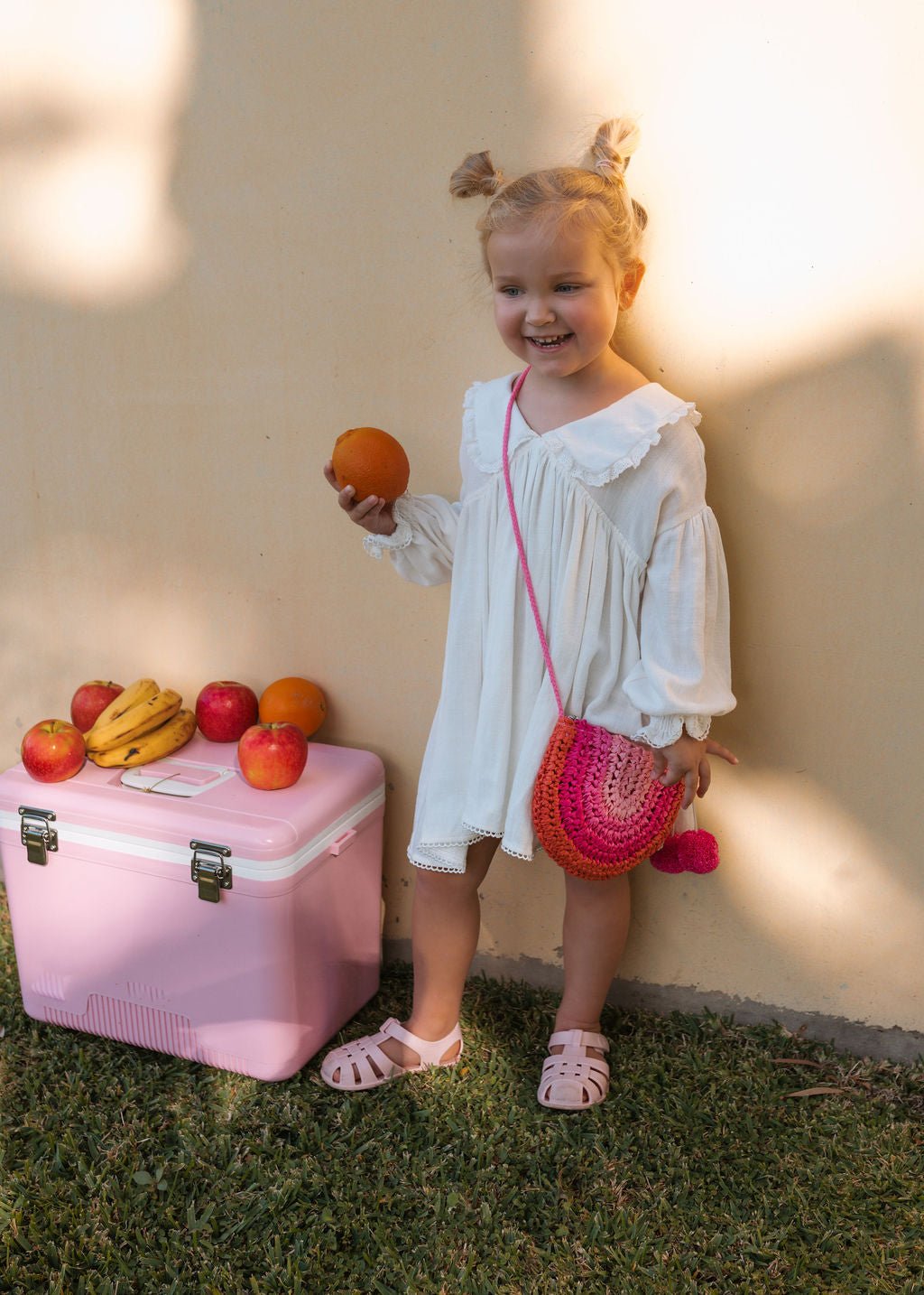 Pink Rainbow Straw Bag - Acorn Kids Accessories