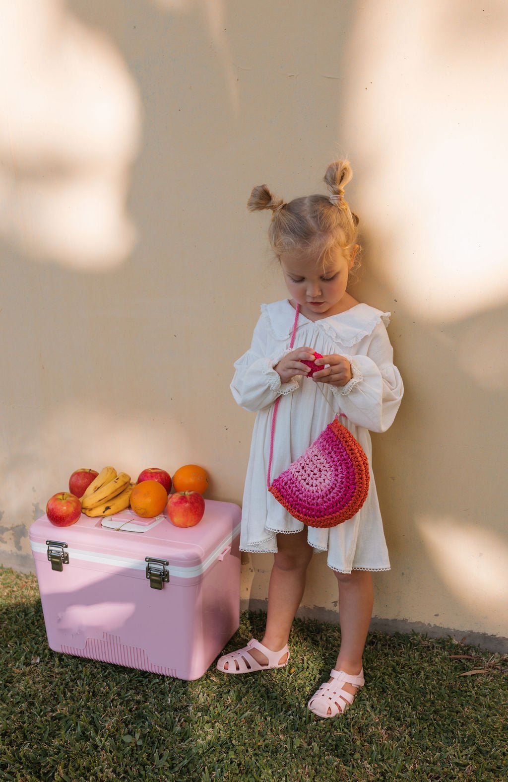 Pink Rainbow Straw Bag - Acorn Kids Accessories