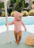 Pink Ripples Swim Flap Cap - Acorn Kids Accessories