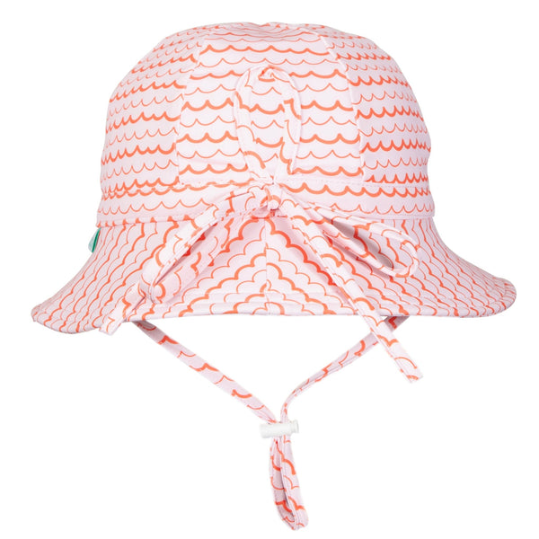 Pink Ripples Wide Brim Swim Hat - Acorn Kids Accessories