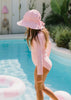Pink Ripples Wide Brim Swim Hat - Acorn Kids Accessories