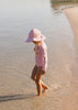 Pink Ripples Wide Brim Swim Hat - Acorn Kids Accessories