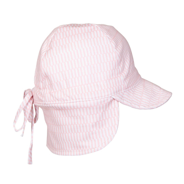 Pink Sprinkle Soft Jersey Flap Cap - Acorn Kids Accessories