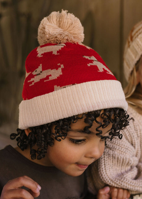 Puppy Dog Merino Beanie - Acorn Kids Accessories
