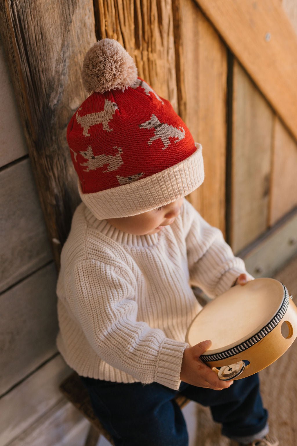 Puppy Dog Merino Beanie - Acorn Kids Accessories