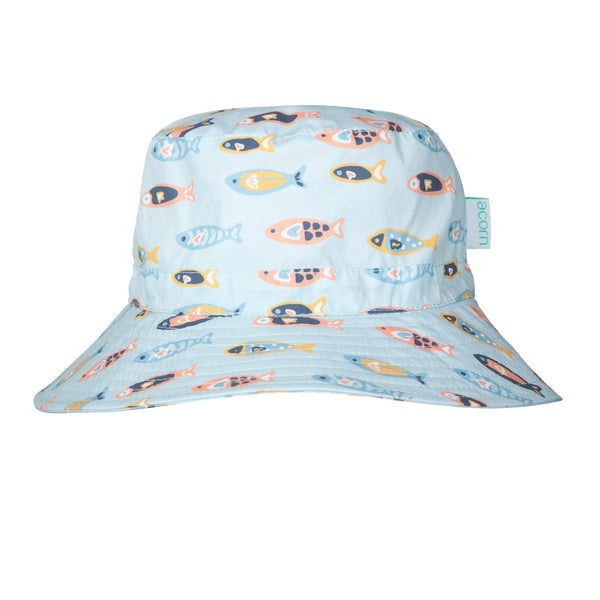 Rainbow Fish Wide Brim Bucket Hat - Acorn Kids Accessories