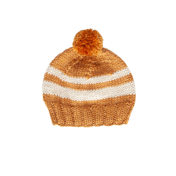Retro Beanie Caramel & Cream - Acorn Kids Accessories