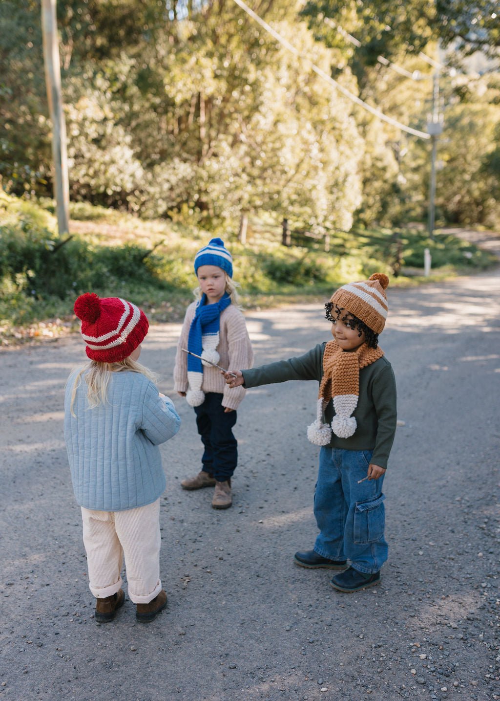 Retro Beanie Caramel & Cream - Acorn Kids Accessories