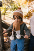 Retro Beanie & Scarf Bundle - Caramel & Cream - Acorn Kids Accessories