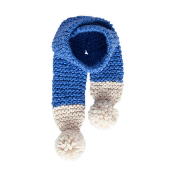 Retro Scarf Blue & Cream - Acorn Kids Accessories