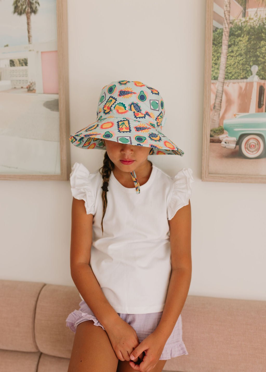 Road Trip Wide Brim Bucket Hat - Acorn Kids Accessories