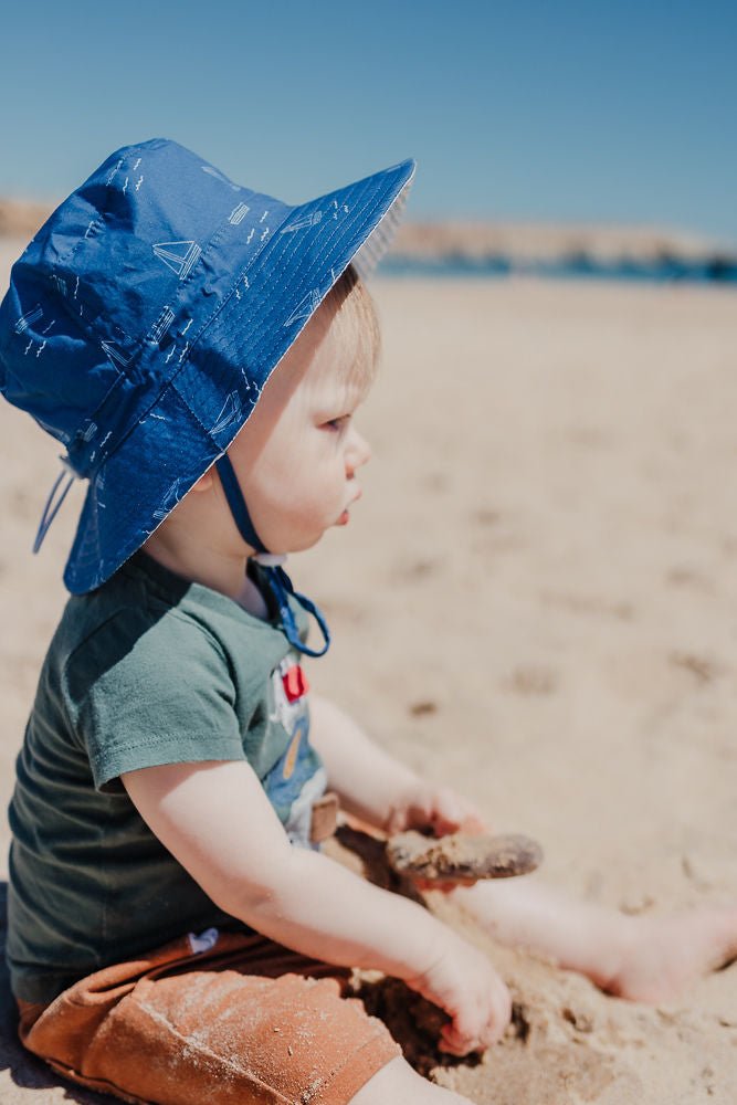 Sailing Wide Brim Bucket Hat - Acorn Kids Accessories