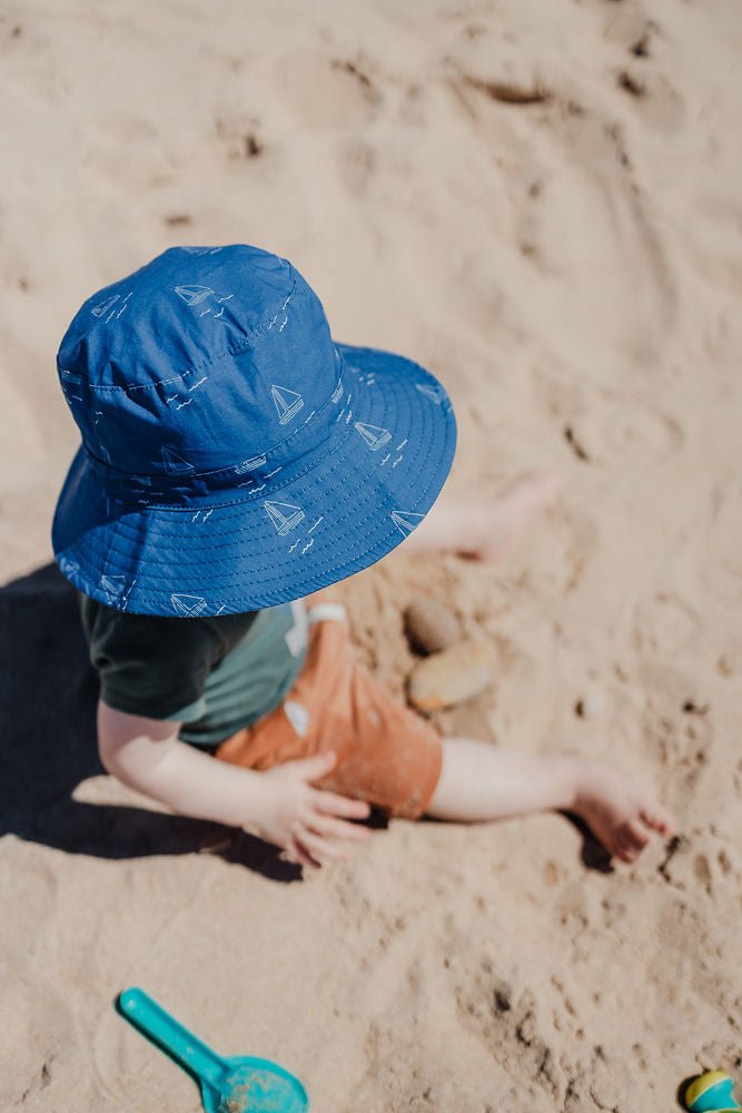 Sailing Wide Brim Bucket Hat - Acorn Kids Accessories