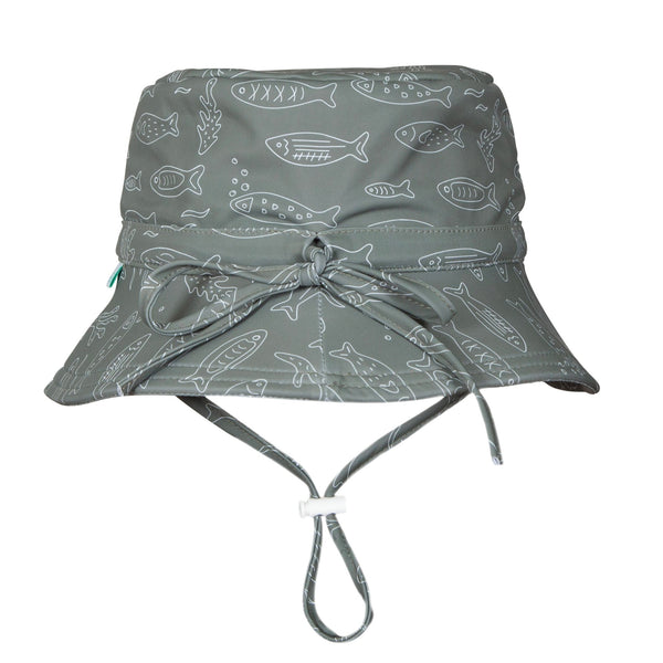 School Of Fish Wide Brim Swim Bucket Hat - Acorn Kids Accessories