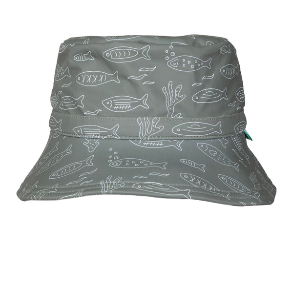 School Of Fish Wide Brim Swim Bucket Hat - Acorn Kids Accessories