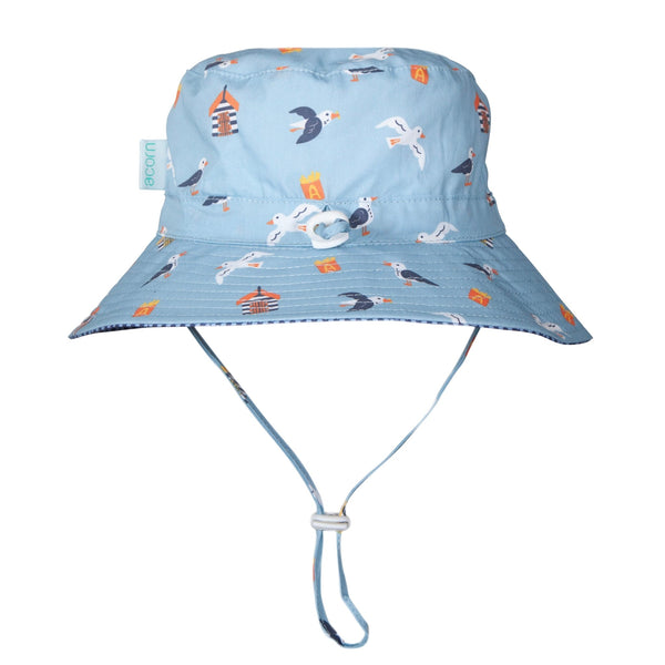Seagulls Wide Brim Bucket Hat - Acorn Kids Accessories