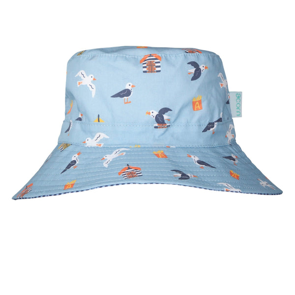 Seagulls Wide Brim Bucket Hat - Acorn Kids Accessories