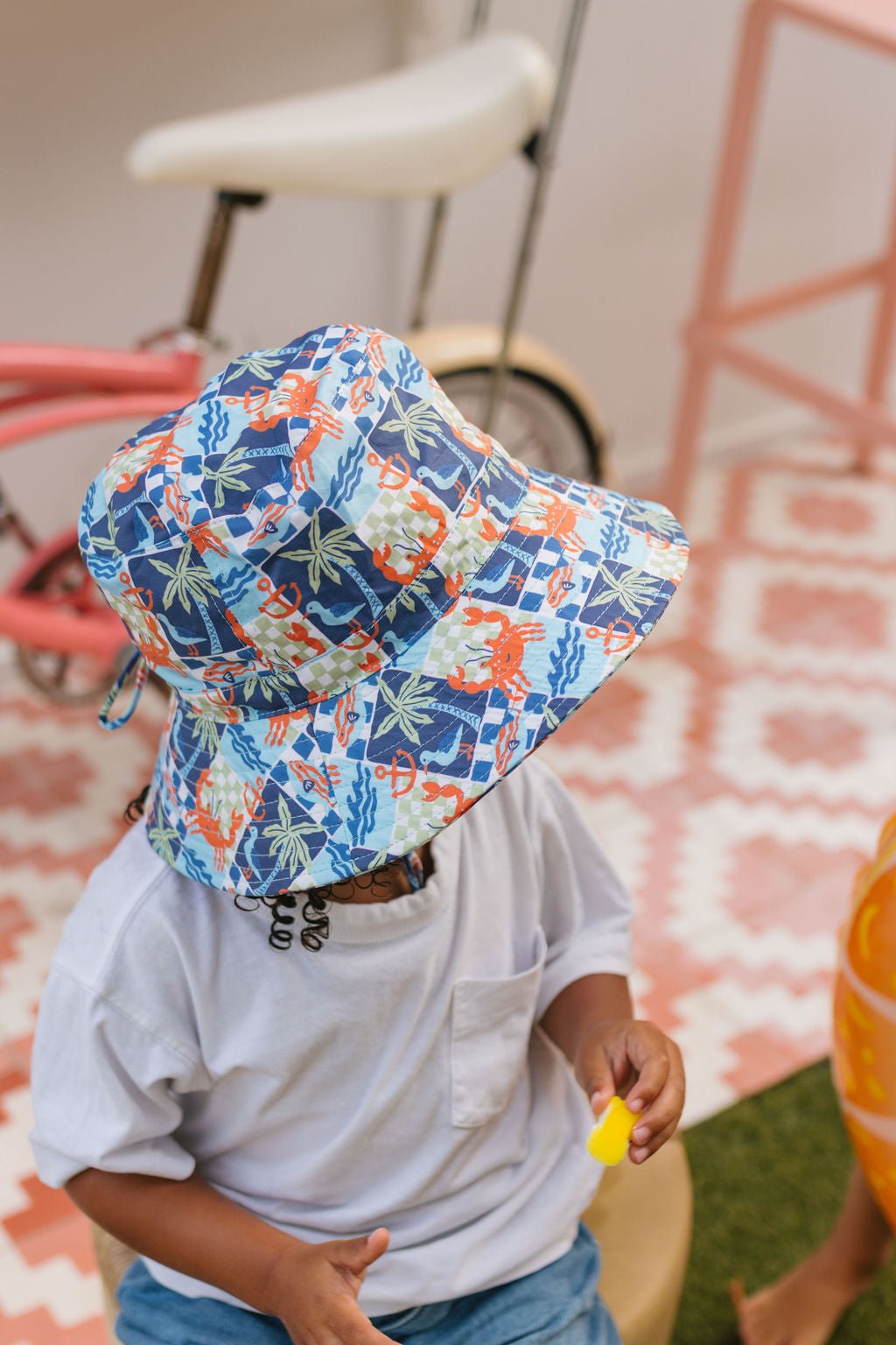 Seaside Wide Brim Bucket Hat - Acorn Kids Accessories