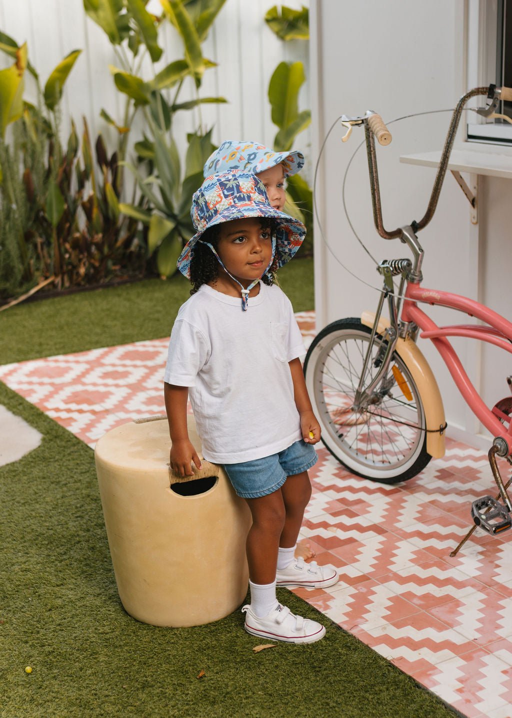 Seaside Wide Brim Bucket Hat - Acorn Kids Accessories