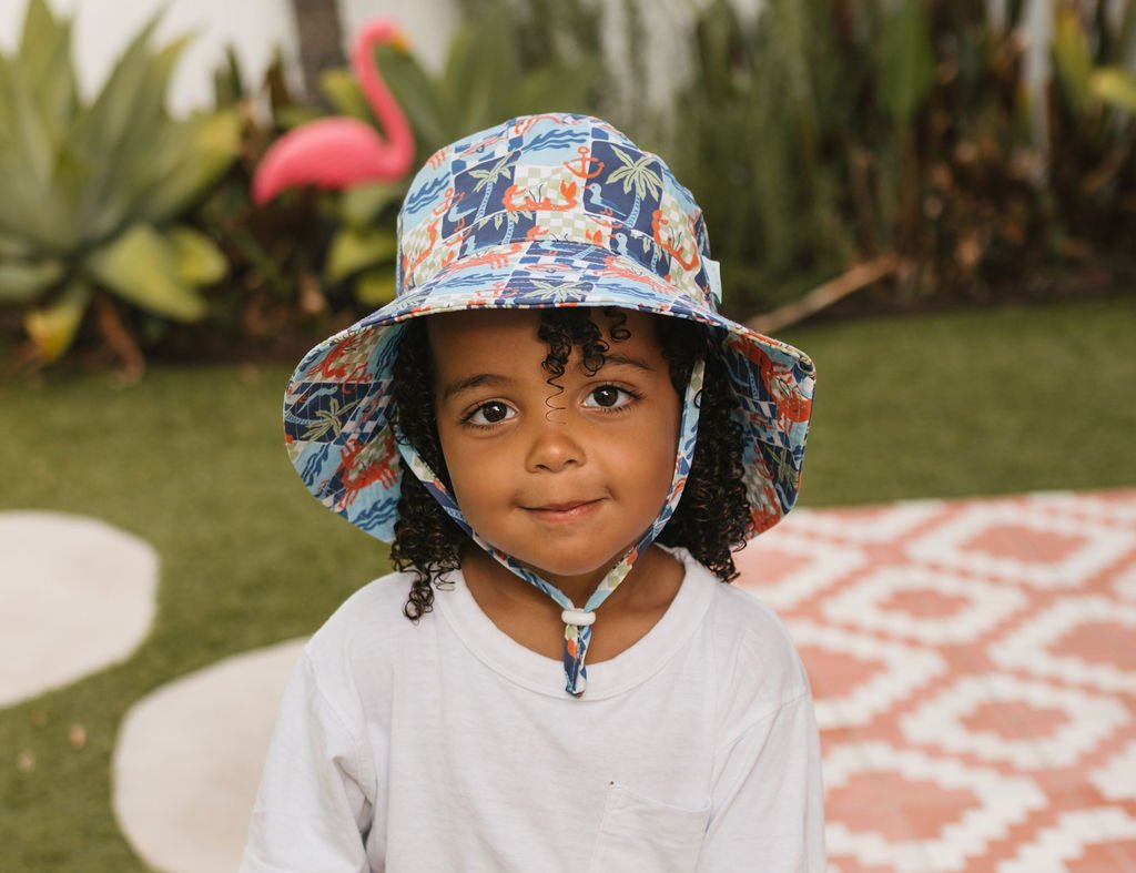 Seaside Wide Brim Bucket Hat - Acorn Kids Accessories